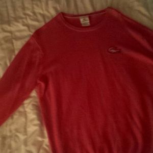 Lacoste orange sweater